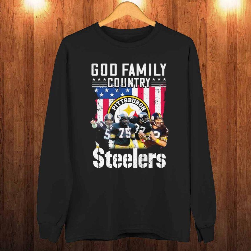 God Family Country Pittsburgh Steelers Teams 2021 T-Shirt