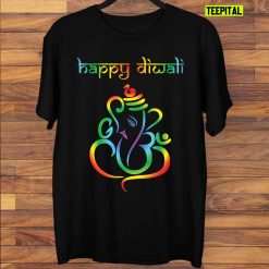 Happy Diwali Colourful Lord Ganesha T-Shirt