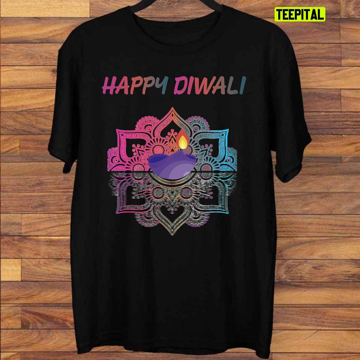 Happy Diwali Day Indian Culture Lights Festivity T-Shirt