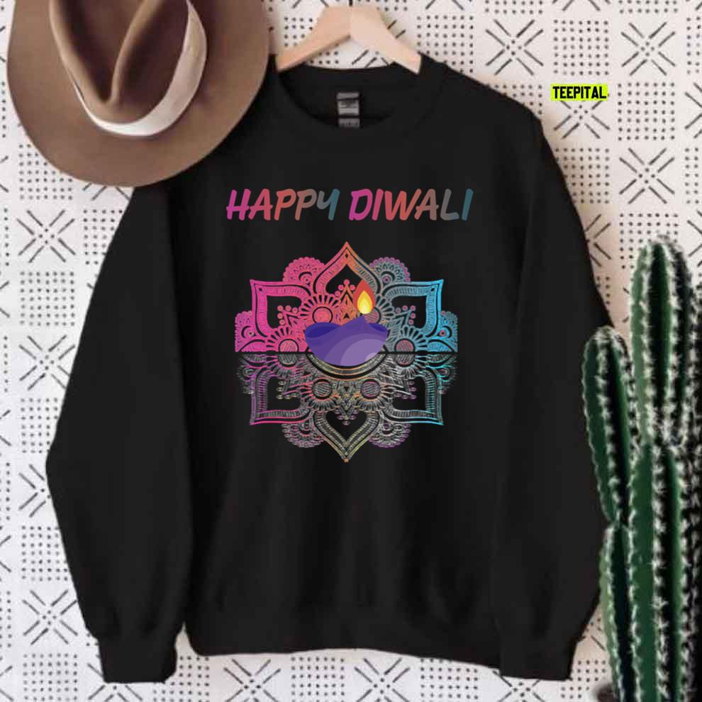 Happy Diwali Day Indian Culture Lights Festivity T-Shirt Sweatshirt