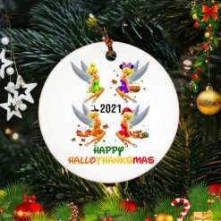 Happy Hallothanksmas Tinker Turkey Christmas Ceramic Ornament