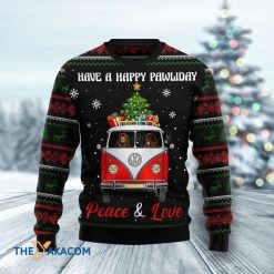 Have A Happy Pawliday Peace And Love 3D Sweater