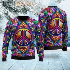 Hippie Colorful 3D Christmas Sweater