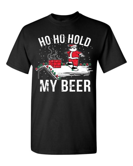 Ho Ho Hold My Beer Santa Claus Christmas Sweater