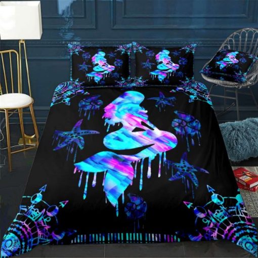 Hologram Mermaid Pattern Bedding Set