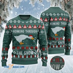 Honking Through The Snow Awesome Christmas 3D Sweater