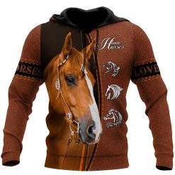 Horse Gifts Horse All Over Printed US Unisex Size Hoodie.1