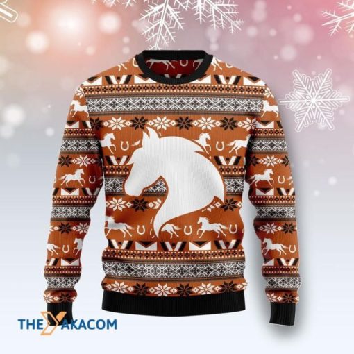 Horse Pattern Awesome Gift For 3D Sweater Christmas