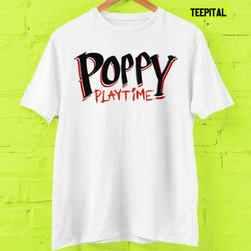 Huggy Wuggy Poppy Playtime Logo Title T-Shirt