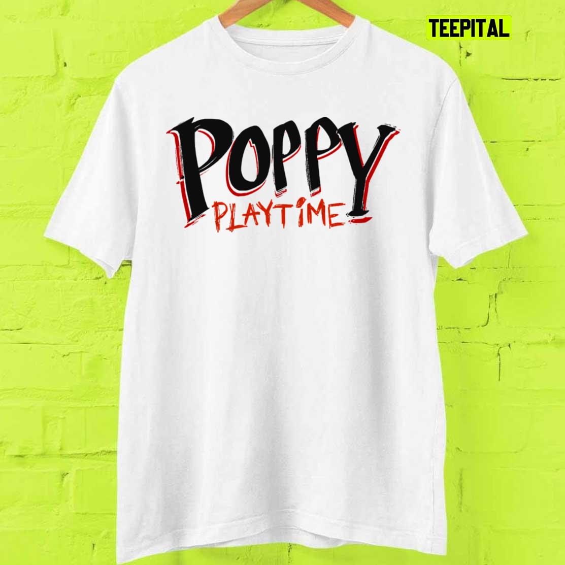 Huggy Wuggy Poppy Playtime Logo Title T-Shirt