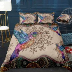 Hummingbird Mandala Afraican Art Bedding Set