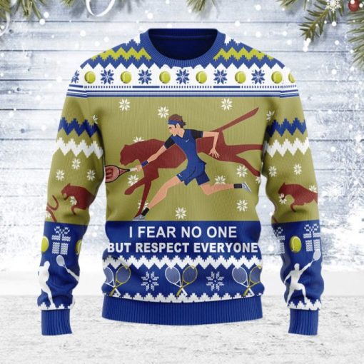 I Fear No One But Respect Everyone Christmas 3D Sweater