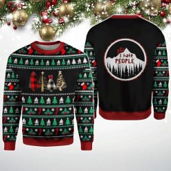 I Hate People All Over Printed Christmas Sweater