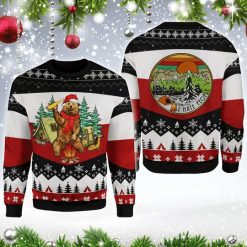 I Hate People Bear Beer Camping Christmas Sweater 3D