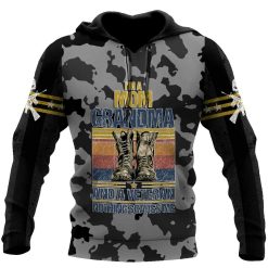 I’m a Mom Grandma and a veteran All Over Printed US Unisex Size Hoodie