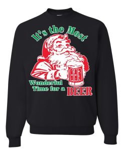 It’s The Most Wonderful Time For A Beer Santa Christmas Sweater
