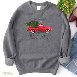 Its The Most Wonderful Time Of The Year Christmas Red Truck Sweatshirt