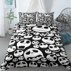 Jack Skellington Pattern Bedding Set