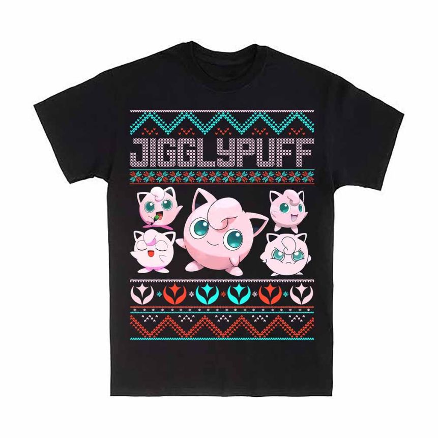Jigglypuff Pokemon Ugly Christmas T-Shirt