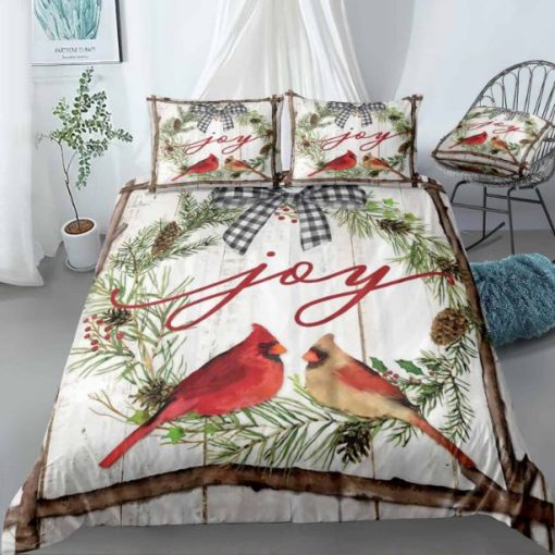 Joyful Cardinal Bedding Set