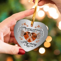 Kidney Cancer My Story Not Over Yet Christmas Ceramic Ornament