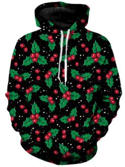 Kisses Mistletoe Christmas Pullover And Zipped 3D Hoodie