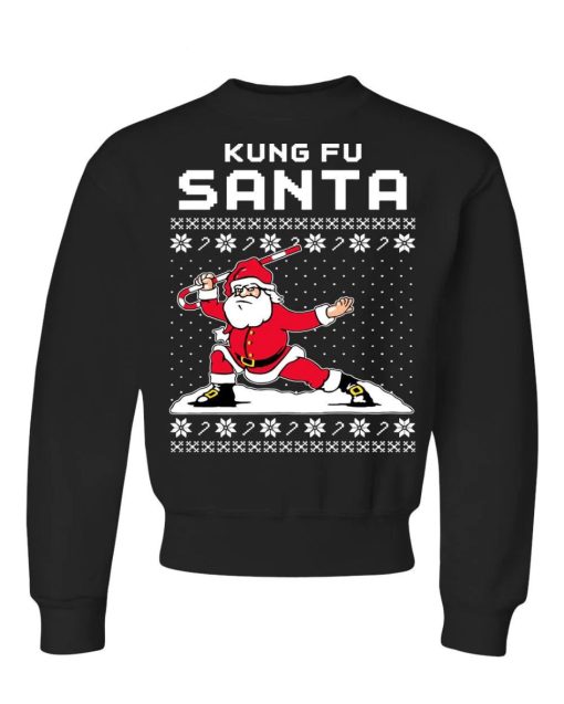 Kung Fu Santa Ugly Christmas Sweater