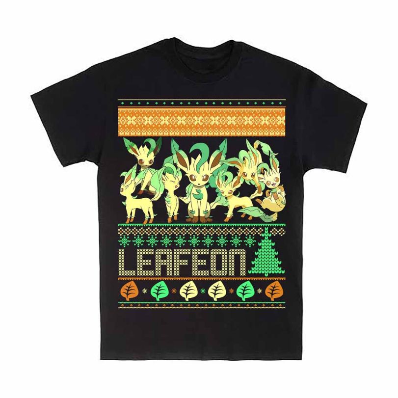Leafeon Ugly Christmas Style T-Shirt