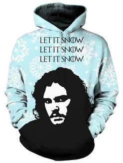 Let It Snow GOT Christmas Pullover And Zipped 3D Hoodie