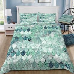 Lily Mint Mermaid Bedding Set