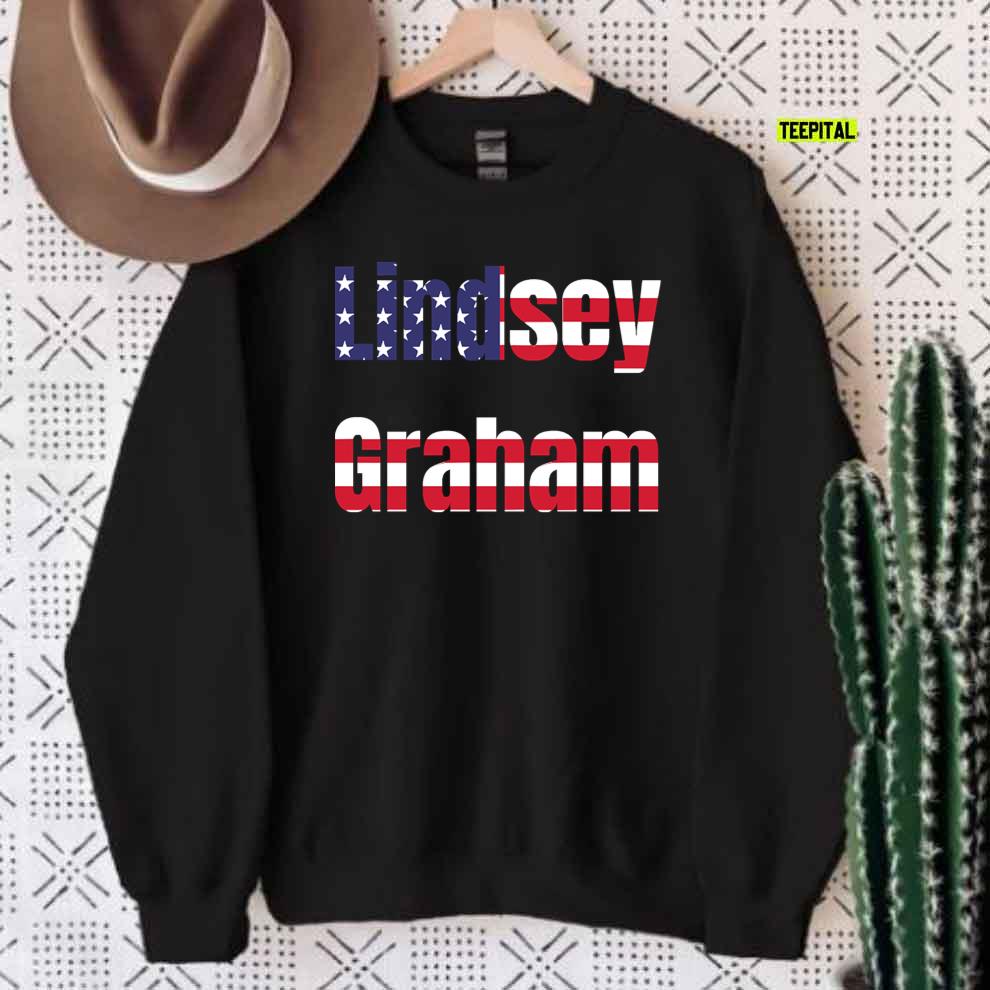 Lindsey Graham USA Flag T-Shirt