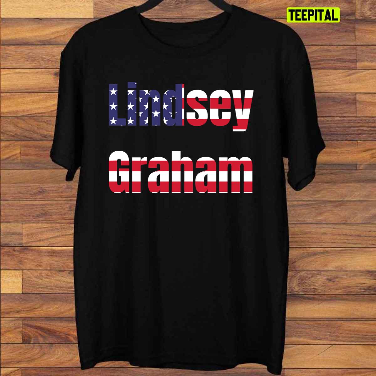 Lindsey Graham USA Flag T-Shirt