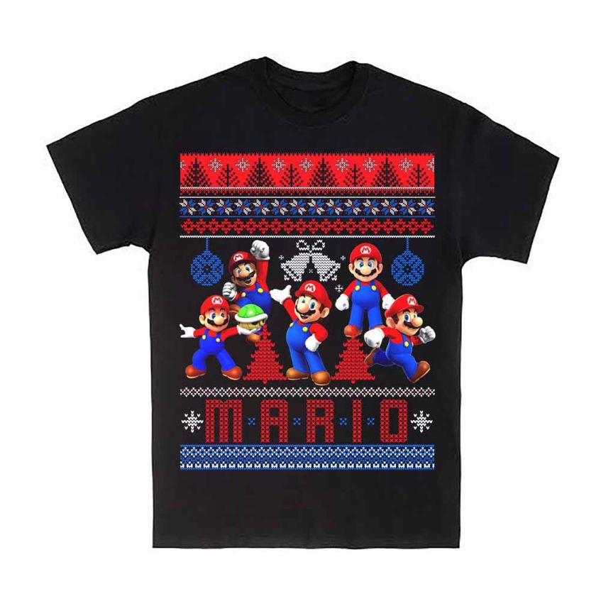 Mario Ugly Christmas Style T-Shirt
