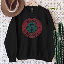 Merry & Bright Starbucks Aesthetic Merry Christmas Sweatshirt