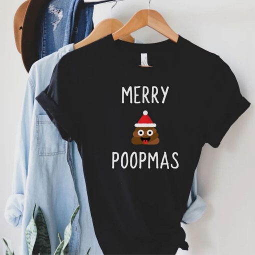 Merry Poopmas Funny Christmas Emoji T-Shirt