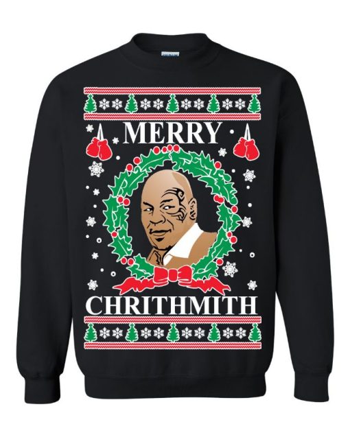 Mike Tyson Merry Chrithmith Unisex Sweatshirt