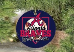 Atlanta Braves World Series Champions Ceramic Ornament