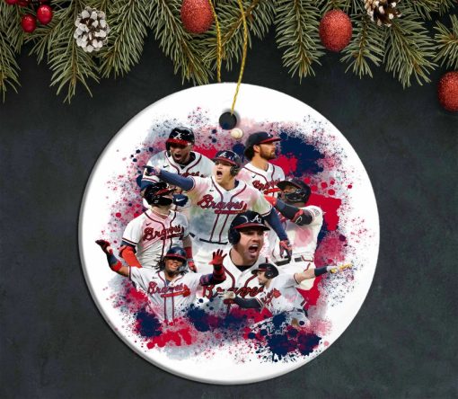 Mlb Braves World Series World Series Champions Christmas 2021 Ornament