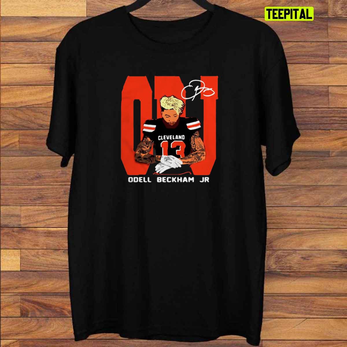 OBJ Odell Beckham Jr Cleveland Browns T-Shirt – Teepital – Everyday New  Aesthetic Designs