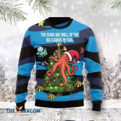 Octopus The Sound And Smell And The Sea Cleanses My Soul Christmas 3D Sweater