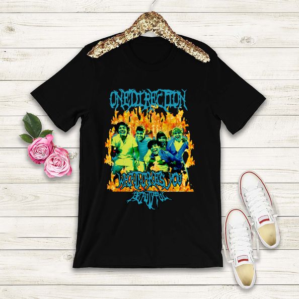 One Direction Metal Rock Tee – Harry Style Zayn Fan T-shirt
