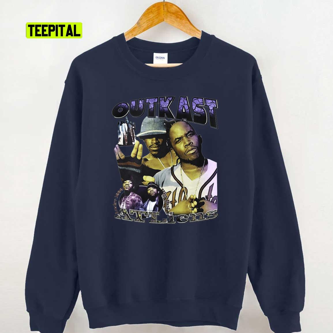 OUTKAST Hip Hop Vintage Rap T-Shirt Sweatshirt