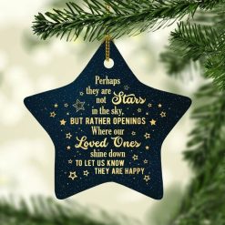 Perhaps They Are Not Really Stars In The Sky Ative Star Christmas Ceramic Ornament