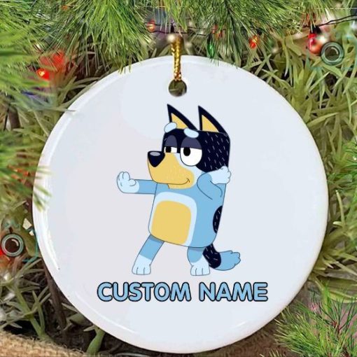 Personalised Bluey Family Christmas 2021 Ornament