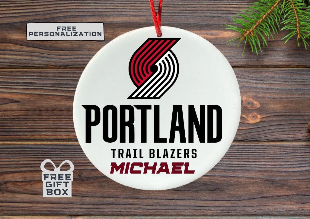 Personalized Portland Trail Blazers Christmas 2021 Ornament