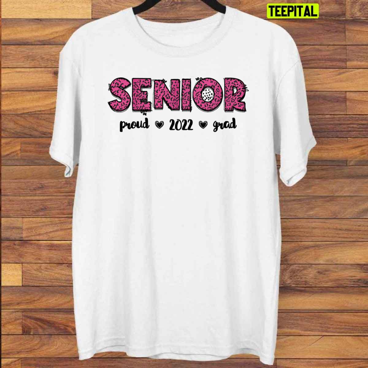 Pink Senior 2022 Leopard Sweatshirt
