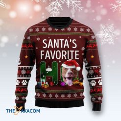 Pit Bull Santa’s Favorite Ho Awesome Christmas 3D Sweater