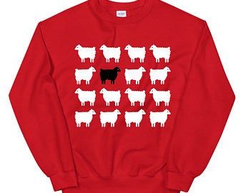 Princess Diana Christmas Holiday Black Sheep T-Shirt