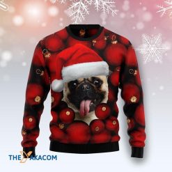 Pug Ornament Awesome Gift For Xmas 3D Sweater