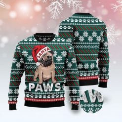 Pug Santa Paw Cute And Special Pattern Ugly Xmas 3D Sweater